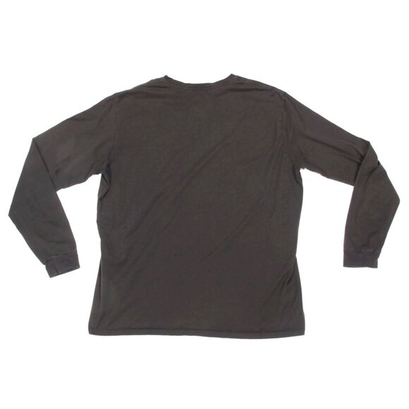 PATAGONIA Charcoal Gray Long Sleeve Men's Cotton T-Shirt Tee size L /266 - Picture 3 of 4